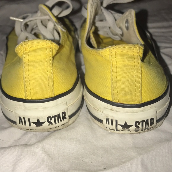 yellow low top converse